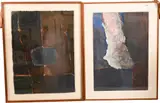 Z. Dionisis, Moon #1, circa 1981, Acrylic on paper