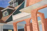 David Dewey, Summer Cottages York Beach, 1985, Watercolor on paper