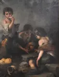 Bartolomé Esteban Murillo, Young Boys Playing Dice, Oil on canvas