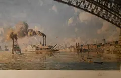 St. Louis: The Gateway to the West by John Stobart, 1878, lithograph, offered Oct 2024
