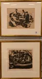 Harry Gottlieb, to include "Fishermen at Lunch-Majorca"