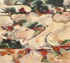 Quarry Path by Clement McAleer, 1998, Acrylic on paper, offered Aug 2024