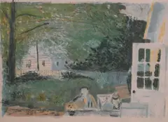David Fertig, Door to the Studio, circa 1986, Lithograph