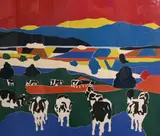 Woody Jackson, Kip's Horizon, 1977, Serigraph