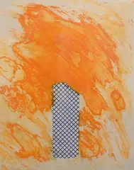 William Tillyer, Yellow Cadmiums, Aquatint etching on arches paper