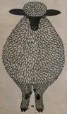 Jacques Hnizdovsky, Lamb, 1974, Linocut/ woodcut