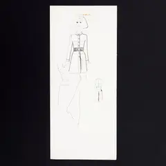 Karl Lagerfeld, Untitled, mixed media on paper