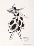 Sonia Delaunay, Costume Porte Par Gaby, lithograph on paper