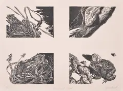 Jack Beal, Frogs And Toads, 1971, lithograph on Arches buff