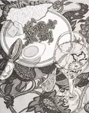 Jack Beal, Caviar, etching and aquatint on paper