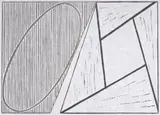 Robert Mangold, Untitled, woodcut on mulberry paper