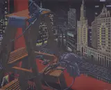 Jack Beal, Chicago, 1979, lithograph on Arches paper