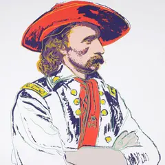 General Custer by Andy Warhol, 1986, screenprint in colors on Lenox Museum Board (work is not framed), offered May 2026
