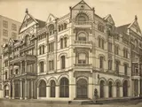 Richard Haas, The Driskill Hotel, 1976, etching and aquatint in black on Arches Cover paper