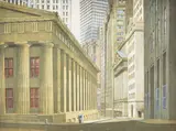 Richard Haas, Old Custom House, 1975, color lithograph on paper