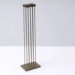 Val Bertoia, Sound-Tree, 1992, 14 copper tops silvered to silicon-bronze rods, silvered to brass base