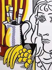 La by Roy Lichtenstein, 1994, offset lithograph on paper, offered May 2026