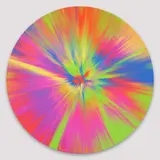 Beautiful, Profusely Meditative, Soul Purifying Vapor Painting by Damien Hirst, 2023, giclee print on poly-cotton artist canvas mounted on a birch plywood stretcher, sold May 2026
