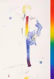 Jim Dine, Dorian Gray With Rainbow Scarf, 1968, color lithograph and collage on Velin d'Arches paper