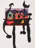 Joan Miró, Le Samourai, 1968, etching and aquatint with carborundum on Mandeure rag paper