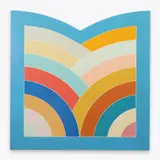 Frank Stella, Metropolitan Museum M (2), 1969, oil on shaped wood construction panel