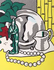 Roy Lichtenstein, Still Life With Figurine, 1974, lithograph and screenprint on Rives BFK paper