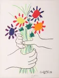Pablo Picasso, Bouquet Of Peace, 1958, lithograph on paper