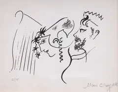 Marc Chagall, Sujet Biblique, 1956, lithograph on paper