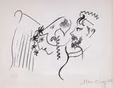 Marc Chagall, Sujet Biblique, 1956, lithograph on paper