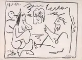 Pablo Picasso, Les Dejeuners, 1962, lithograph on Arches paper