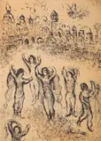 Marc Chagall, Untitled, 1980, etching and aquatint on Arches wove paper