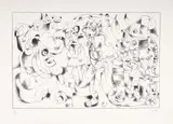 Joan Miró, CUBU ROI (King Ubu) PLATE I, 1966, lithograph on Arches paper