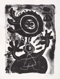 Joan Miró, Grand Personnage Noir, 1948, lithograph on paper