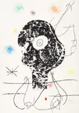 Joan Miró, Emehpylop, 1968, etching and drypoint with cement imprint on Chiffon du Mandeure rag paper