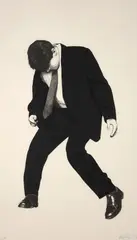 Robert Longo, James, 2000, lithograph on Arches wove paper