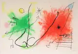 Joan Miró, Partie De Campagne V, 1967, etching and aquatint on wove paper