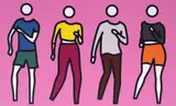 Julian Opie, Dance Synced 1, screenprint in 12 colors on archival museum board