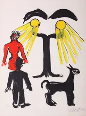 Alexander Calder, Cinema Ou Hommage A Man Ray, 1970, lithograph on wove paper