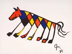 Alexander Calder, Beastie, 1974, lithograph on wove paper