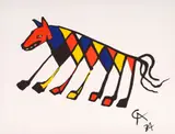 Alexander Calder, Beastie, 1974, lithograph on wove paper