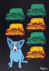 George Rodrigue, Junkyard Dog, 1993, silkscreen