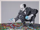 Mr. Brainwash aka Thierry Guetta, Untitled, 2009, screenprint in colors with acrylic hand-embellishments on paper
