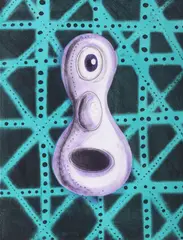 Kenny Scharf, Gordi, 1998, etching and aquatint with hand-coloring on paper