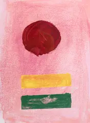 Adolph Gottlieb, Pink Ground, 1972, screenprint on paper