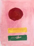 Adolph Gottlieb, Pink Ground, 1972, screenprint on paper