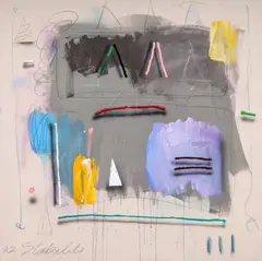 Joseph Stabilito, Untitled, 1982, mixed media on canvas