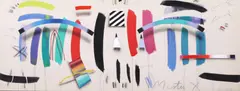Joseph Stabilito, Mister X, acrylic on raw canvas