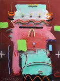 Joseph Stabilito, Solo, 1988, mixed media on canvas