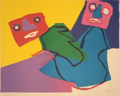 Karel Appel, Untitled, 1969, lithograph on Arches paper