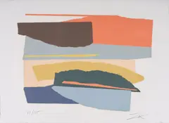 Larry Zox, Untitled, 1979, screenprint on Arches paper
